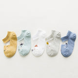 Pairs/lot 1 to 7 Yrs Spring Summer Thin Girls Sock Kids Cotton Mesh Boat Sock Lovely Animal Breathable Toddler Boys Ankle