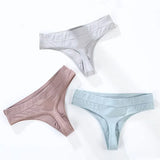 Women's Cotton Thong Panties String Underwear Women Briefs Sexy Lingerie Pants Intimate Ladies Low-Rise
