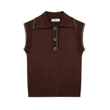 Women's Clothing 2025 Spring New Street Fashion Personality Set Knitted Vest