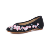 Zingj Shoes Single Shoes Embroidered Cloth Shoes One Foot Pedal, Embroidered Shoes Ethnic Wind Cloth Shoes Casual Women's