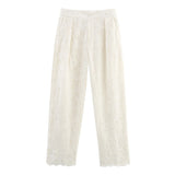 Summer's New Hollow Embroidery Shirt 2731063 Pants