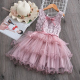 Dresses for Girls Lace Tulle Ball Design Baby Girl Dress Party Dress For 3-8 Years Infant Dresses for toddler