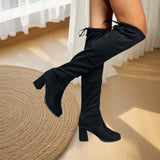 Boots Women 2025 Autumn New Thin High-Heeling Fashion Boots Thick And Knee Boots