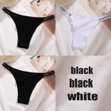 Panties Cotton Briefs Female Underpants Sexy Thong Pantys Underwear Solid Color Intimates Lingerie For Women