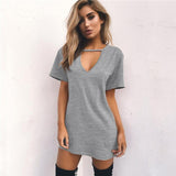 dress mini tshirt dress top clothing Summer Dresses Short Sleeve Casual Sexy Dress club Vestido Size clothes