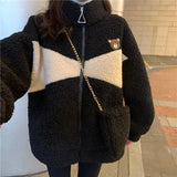 Faux Lambs Fur Kawaii Coat Lamb Women Teddy Fur Coat Fleece Women Winter Jacket Oversize Original Parkas Plus Size