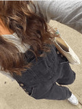 Washed Straight Leg Denim Overall- Outfit