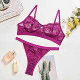 Lace Lingerie Women's Underwear Set Sexy Lace Erotic Lingerie Set Female Underwear Set Lace Bra Panties Underwear