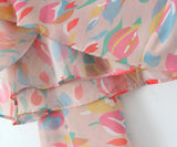 Printed Scarf Halter Strap Mini Dress- Outfit