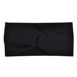Women Headband Turban Solid Color Girls Knot Hairband Hair Accessories Twisted Ladies Makeup Elastic Hair Bands