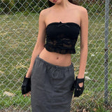 Spring Fashion Trend Women's New Shoulder Repair Exposed Umbilly Lace With A Small
