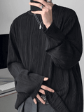 Men's Textured Long Sleeve Tee- Outfit