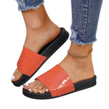 Pattern Thick Bottom Slippers Women Wearing Exposed Toe Beach Cool