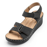 Thick-Bottomed Velvet Sandals Women Wear Slopes And Large Beach Cool