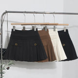 The Real Shot Of The Hairy Skirt Women's Autumn And Winter High-Waist A Word Small Incense Style Skirt Small Skirt