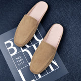 And Autumn Flat Bottom Slippers Women's Muller Shoes Half-Dragging Lazy People Wearing Heel Single Shoes Size