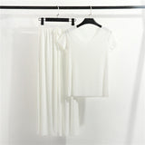 Home Clothes 2 Pieces Set Lady Home Suit Summer Women Lounge Wear Autumn Loose Homewear Suit for Women Pajamas Pants