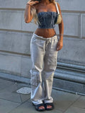 Cargo Pants Women Vintage 90S Streetwear High Waist Trousers Fashion 2022 New Autumn Y2k Overalls Baggy Straight