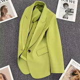 Blazer Women 2025 Spring And Autumn New Small One Buckle Fashion Trend Hitchhed Temperament Suit