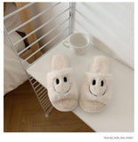 Womens Slippers Embroidery Deco Outdoor and Indoor Comfortable PVC Sole Smile Face Zapato de Mujer Home