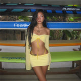2022 Summer New Women's Clothing Solid Color Repair Word Long-Sleeved Fashion Skirt Suit