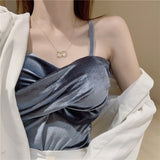 New Velvet Women Sexy Camisole Cross Beautiful Top Multicolor Adjusted Top Fashion Bralette