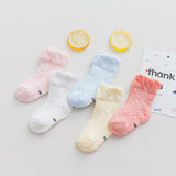 Pairs/lot 0 to 7 Years Spring Summer Thin Mesh Socks For Girls Boys Cute Animal Children's Thin Sock Baby Newborn Short