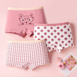 Kids Panties 7 Collections Chirdren's Underwear Lovely Girls Briefs Floral Grid Cute Pants Baby Dots Cotton