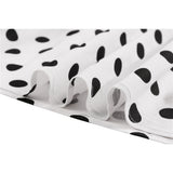 Cotton Women Office Tunic Midi Skirts High Waist Polka Dot Print Kawaii Summer Korean Style Retro Vintage 50s 60s