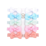 Cute Mini Bowknots Hair Clips For Baby Girls Colorful Ribbon Boutique Barrettes Hairpin Headwear Kids Hair