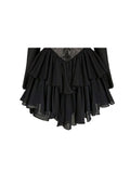 Autumn Vintage Elegant Long Sleeve Dresses Square Collar Patchwork Women Black Evening Party Midi Dresses Sweet