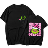 High Street Style Trend Summer Lovers Wear Green Printed Round-Neck Short-Sleeved Shirt T-Shirt