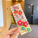 Children Cute Cartoon Fruit Elastic Hair Bands Girls Baby Lovely Rubber Bands Ponytail Holder Kids Hair