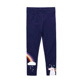 Leggings 100% Cotton Boy's Trousers Fille Kids Pants Girls Pants Skinny Print Cartoon Pattern Children Leggings