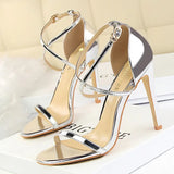 Shoes Buckle Strap High Heels 2022 New Women Heels Sandals Stiletto 11cm Sexy Heels Party Shoes Women Pumps Ladies