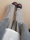 Japanese Striped Women Casual Pants Grunge Streetwear Loose Mujer Pantalones Sweet Y2k Aesthetic Fashion Wide Leg