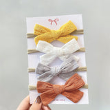 Soft Nylon Baby Girl Headband Bowknot Newborn Headbands Elastic Hair Bands Infant Turban Headwear Kids Hair