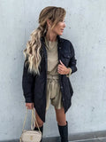 Zingj And Winter 2023 New Plaid Casual Trend Lapel Single Breasted Cotton-Padded Coat