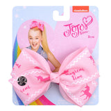 Bows Jojo Siwa Rainbow Printed Knot Ribbon Bow For Girls Handmade Boutique Hair Clip Children Hair