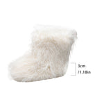 Hairy Boots Winter Warm Plus Velvet Boots Fashion Casual Snow Boots