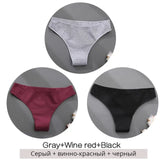 Cotton Brazilian Women's Panties V Waist G-String Underwear Women T Back Underpants Intimate Lingerie Women's