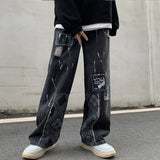 Womens Boyfriend Baggy Jeans Men White Denim Trouser Korean Streetwear Straight Casual Jean Pants Vintage Femme Fashion