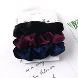 Set Scrunchies Hair Ring Candy Color Hair Ties Rope Autumn Winter Women Ponytail Hair Accessories 4-6Pcs Girls Hairbands