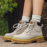 Zingj Yellow Boots British Cargo Martin Boots Men's Ankle Boots 2024 Spring And Autumn Single Boots Platform Versatile Hiking Boots