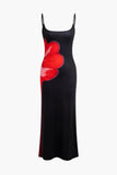 vintage floral spaghetti strap maxi