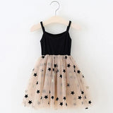 Clothing Sets 2021 Summer Princess Girl Bling Star Flamingo Top + Unicorn Print Dress 2pcs Set Children Clothing