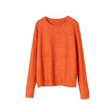 2021 womens sweater autumn winter knitted tops round neck pullover sweater Korean winter