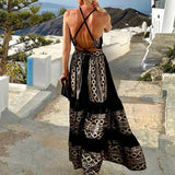 Women's Wear Summer 2025 New Print Bohemian Fashion Loose Off-The-Shoulder