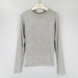 Quality T Shirt Korean Style Slim T-shirts 2021 Sexy Tshirts Cotton Long Sleeve Summer Casual Women Tops Tee Shirt