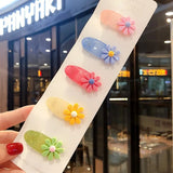 Pcs/Set Girls Cute Cartoon Animals Fruit 5 Cm Hairpins Children Lovely Hair Clips Barrettes Gift Kids Hair Accessories